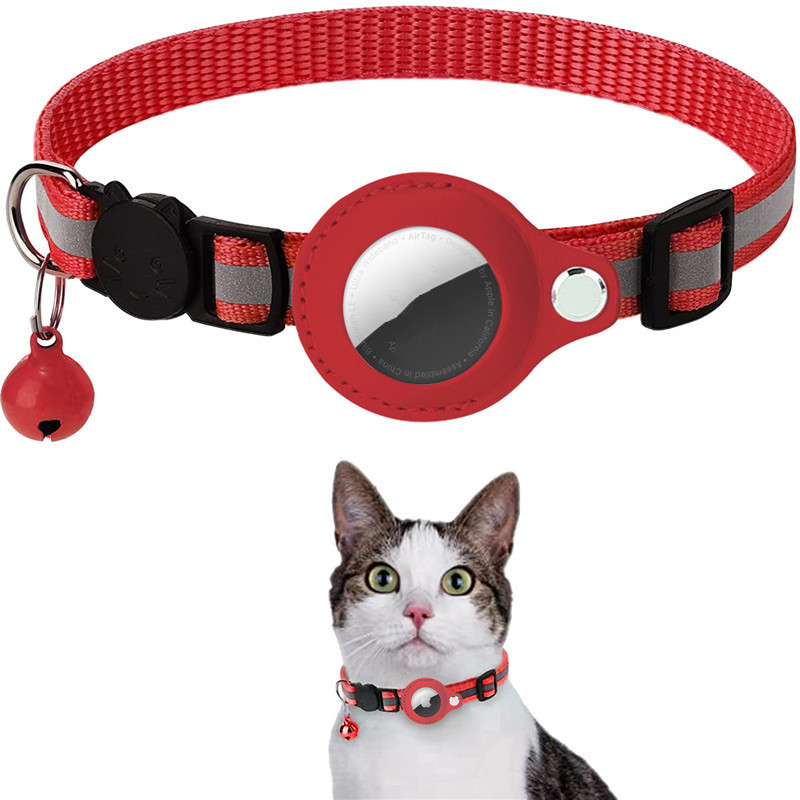 Reflektierendes AirTag-Halsband für Katzen – Sicherheit & Ortung in einem