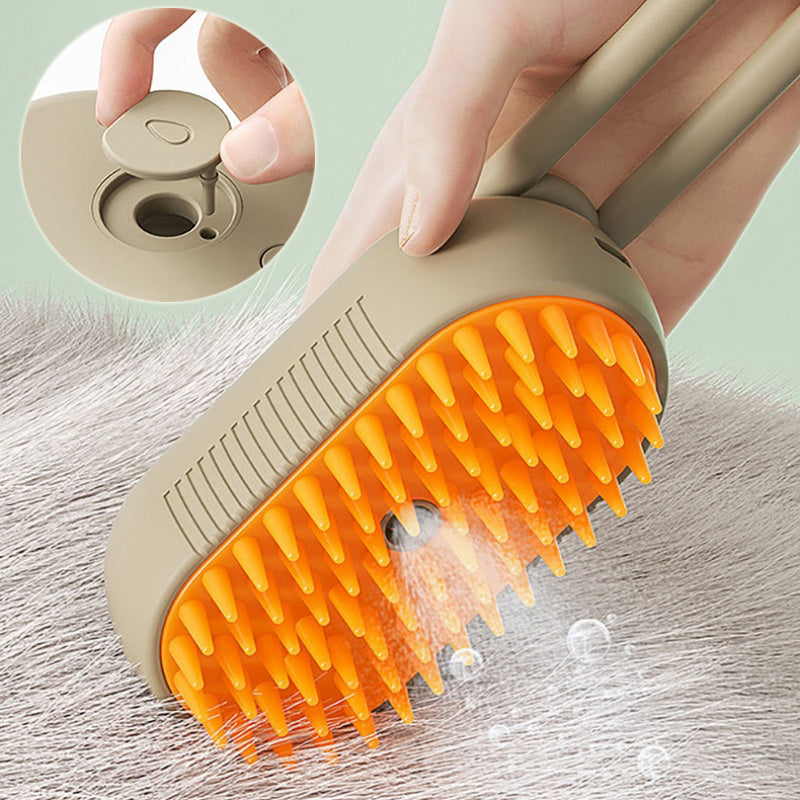 3-in-1 Dampf-Bürste für Katzen & Hunde