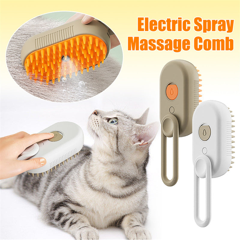3-in-1 Dampf-Bürste für Katzen & Hunde
