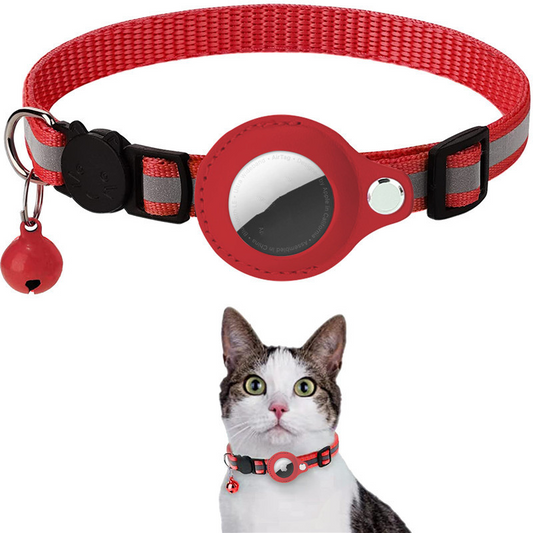 Reflektierendes AirTag-Halsband für Katzen – Sicherheit & Ortung in einem